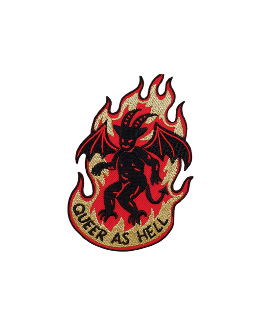 Queer As Hell Embroidered Patch