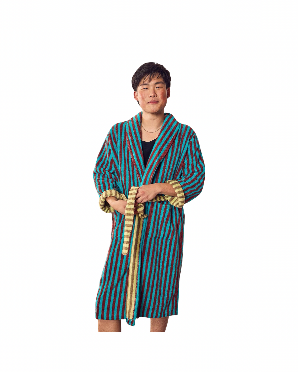 Dragonfly Stripe Bathrobe