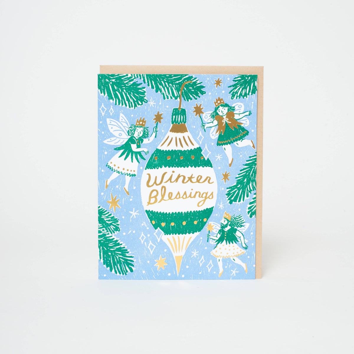 Winter Blessings Christmas Card