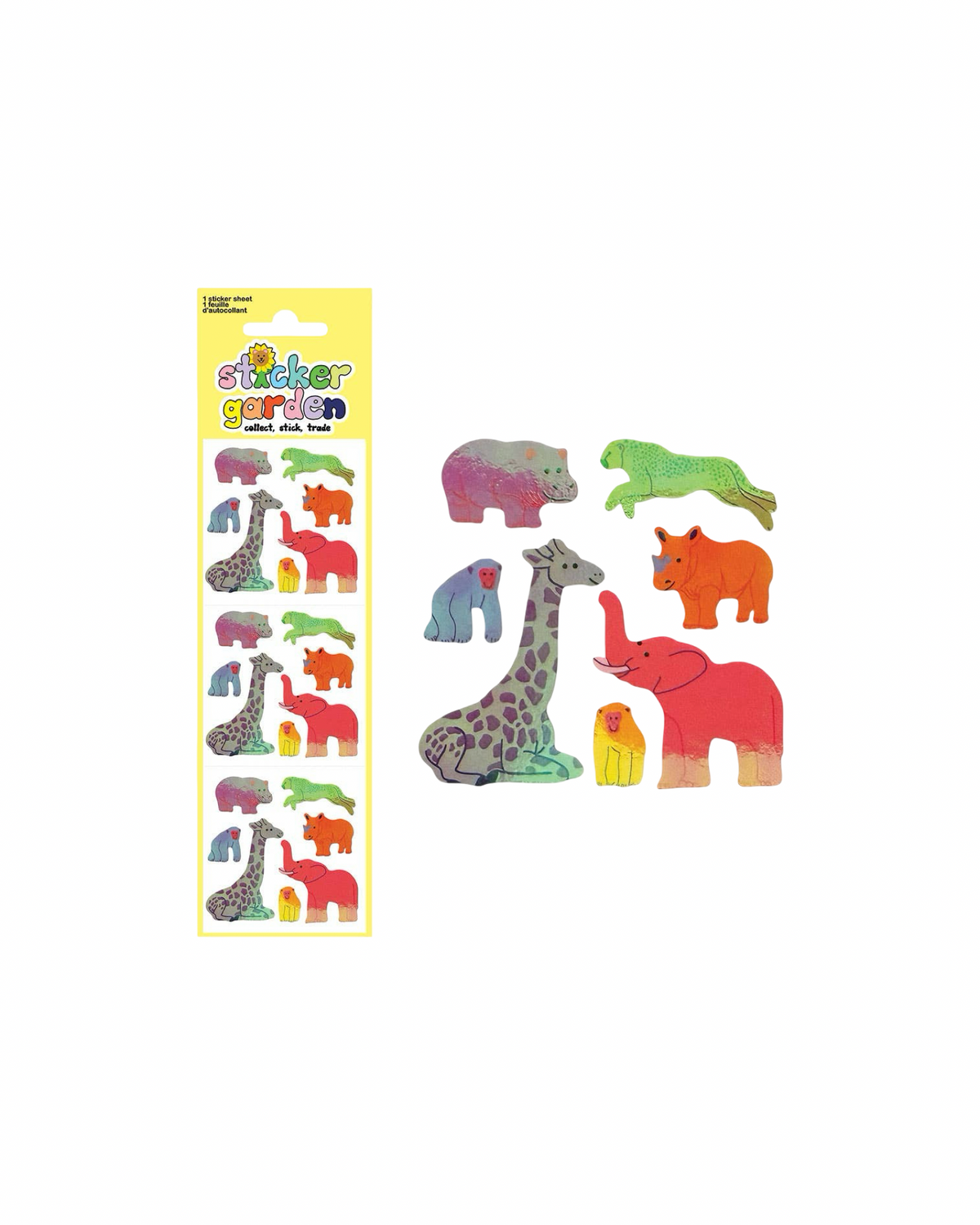 Wild Animal Sticker Sheet