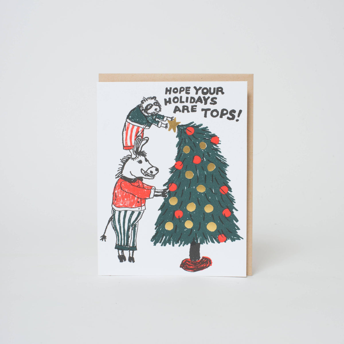 Tops Holiday Tree Christmas Card