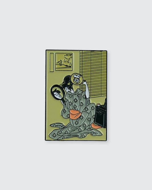 Takashima Ohisa Using Two Mirrors to Observe... • Enamel Pin