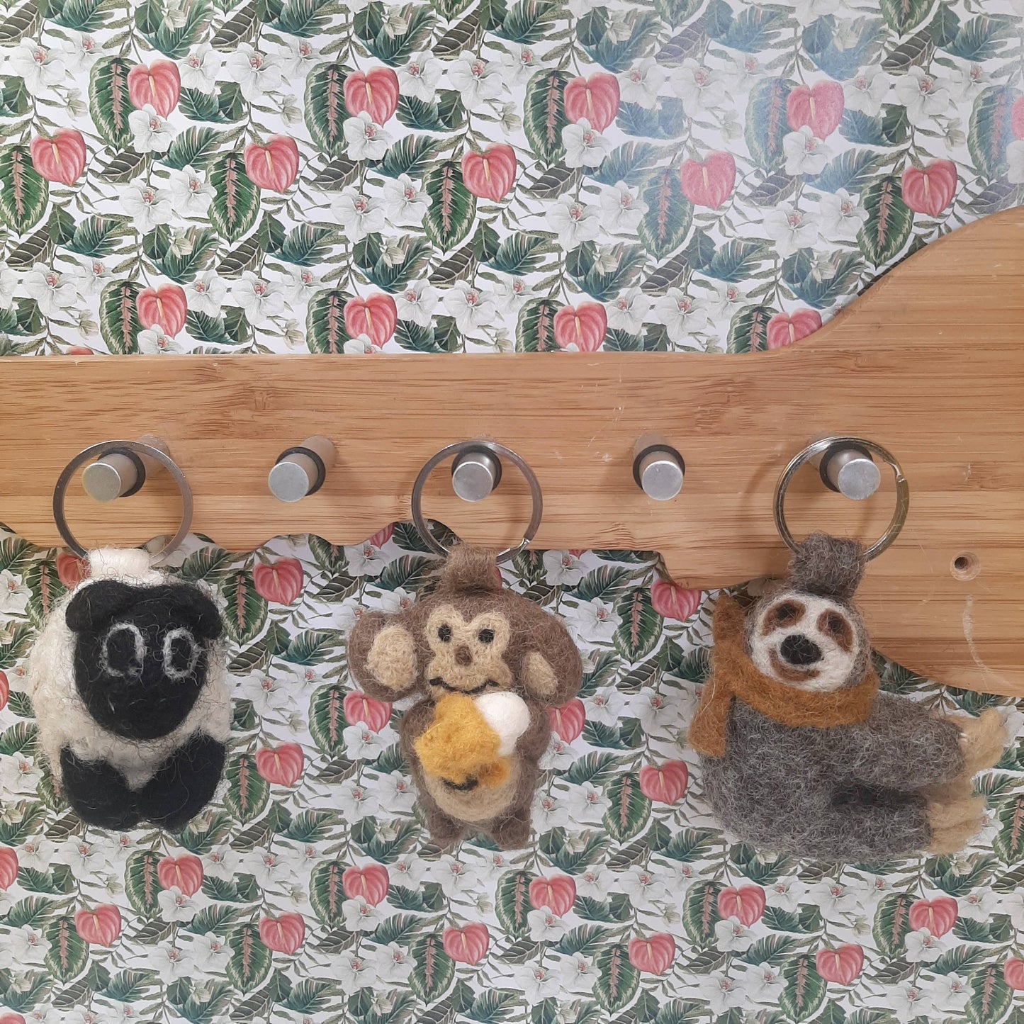 Sheep Felt Keyring