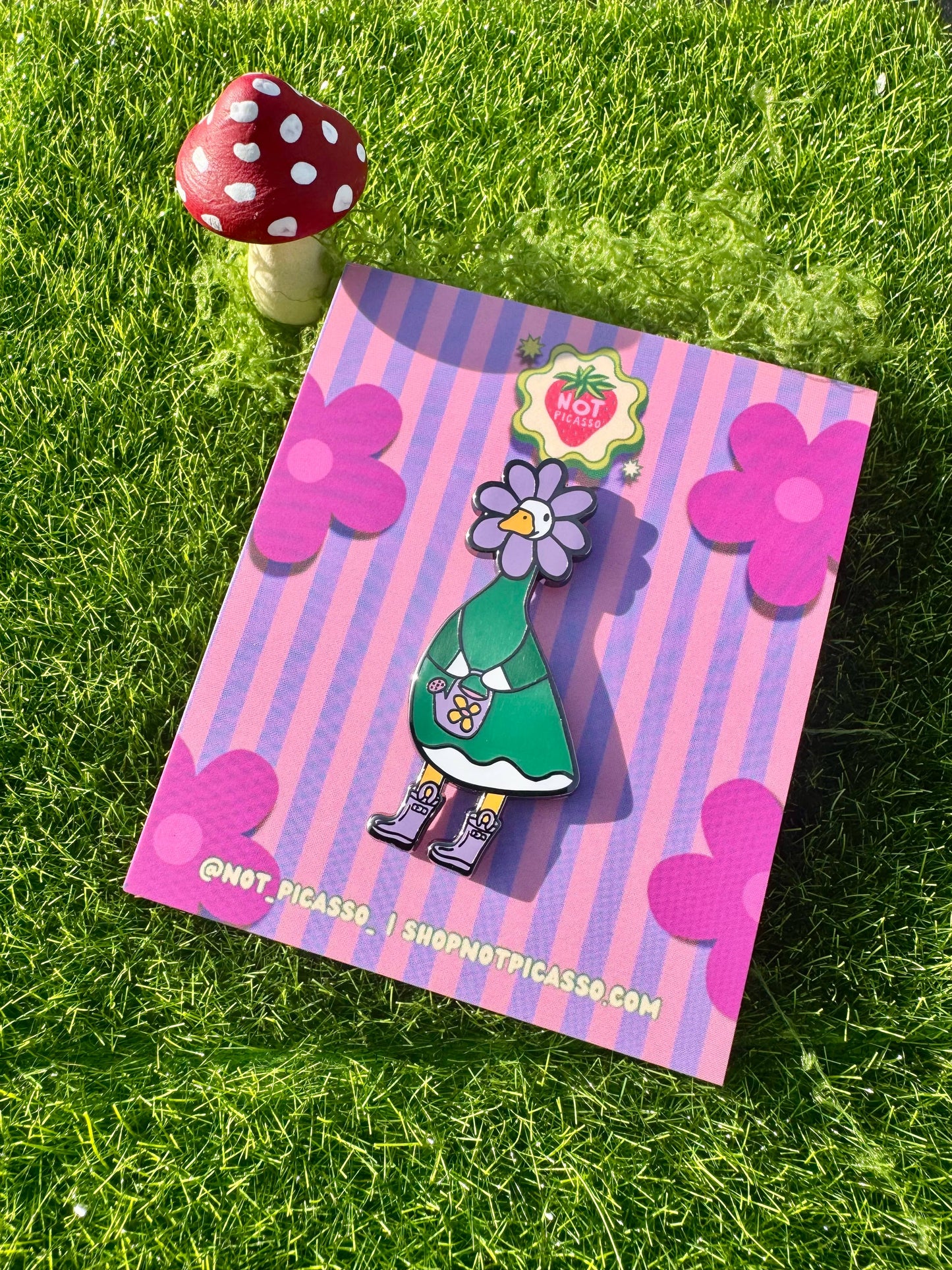 Goose Springsteen Enamel Pin