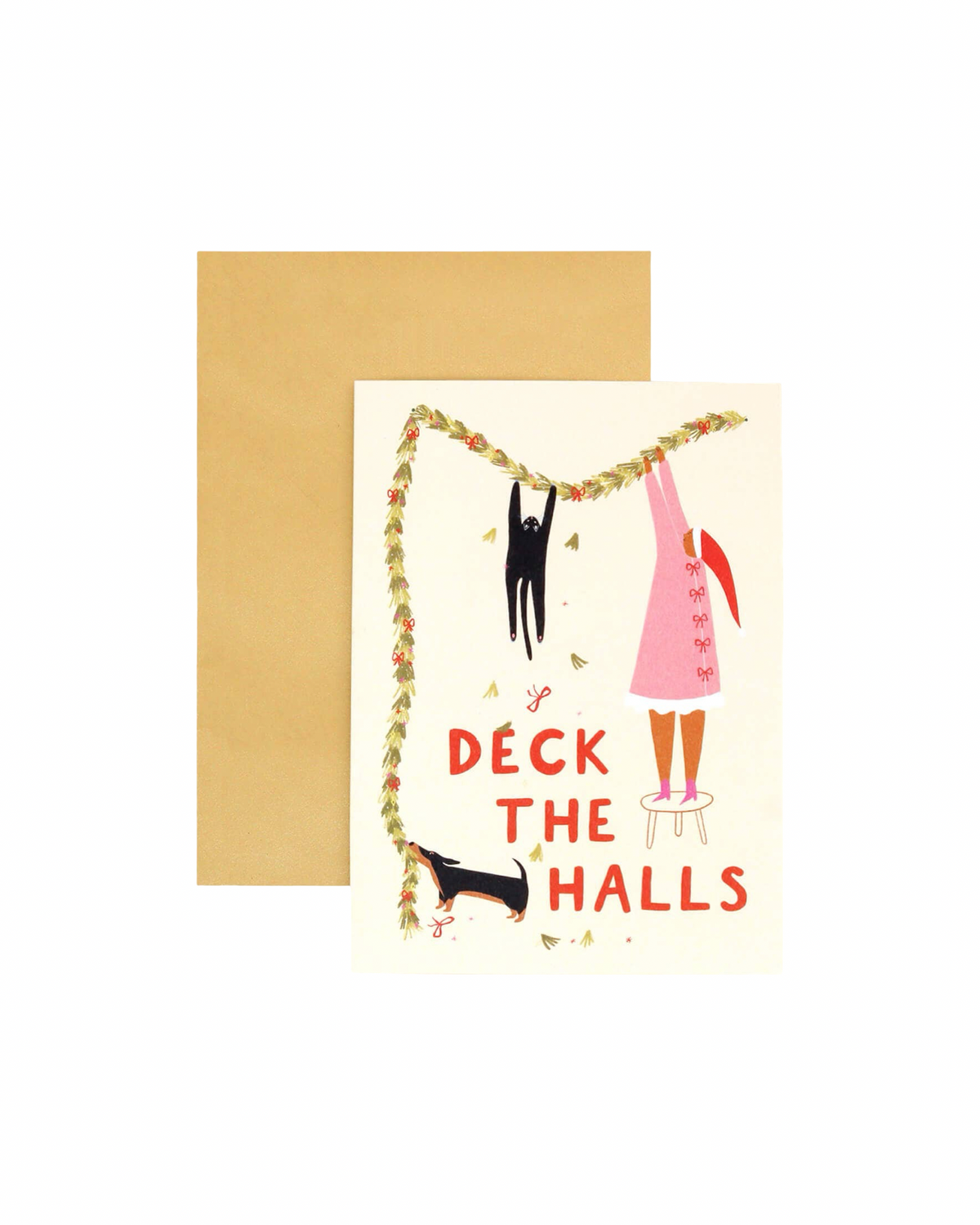 Deck The Halls Christmas Card