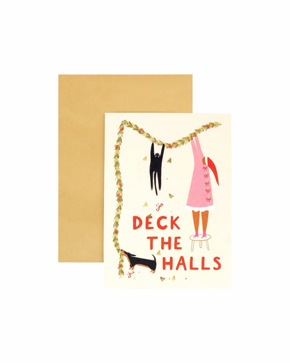 Deck The Halls Christmas Card