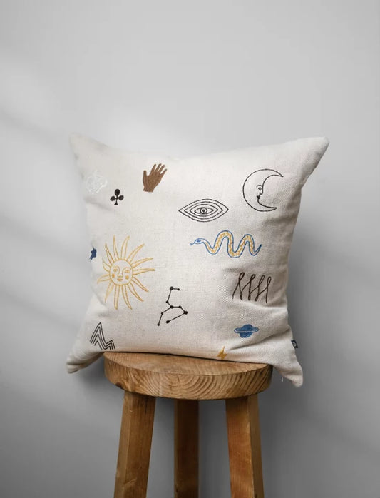 Symbol Embroidered Cushion