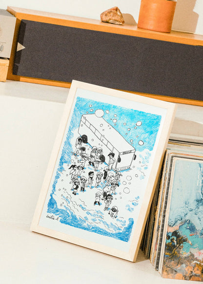 Samuel - Émilie Tronche A3 Print