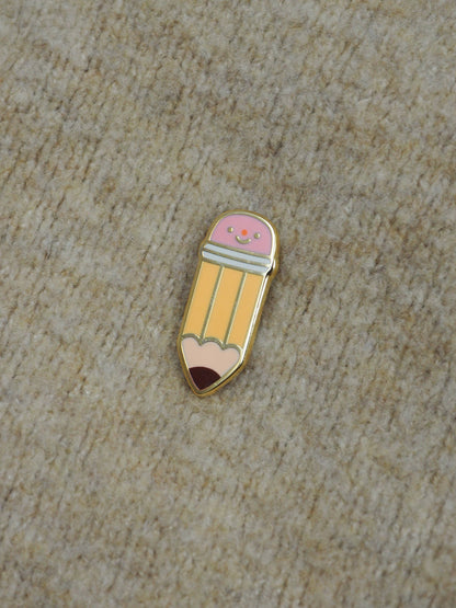 Graphite pencil • enamel pin