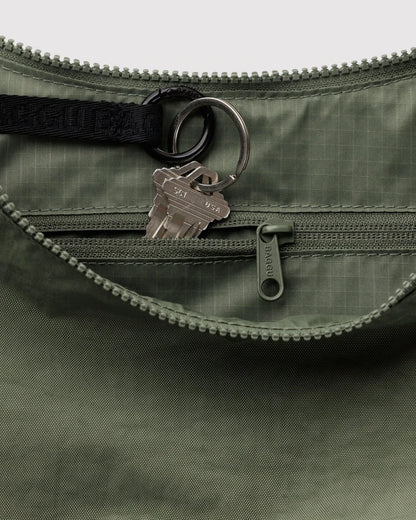 Caper Medium Nylon Crescent Baggu