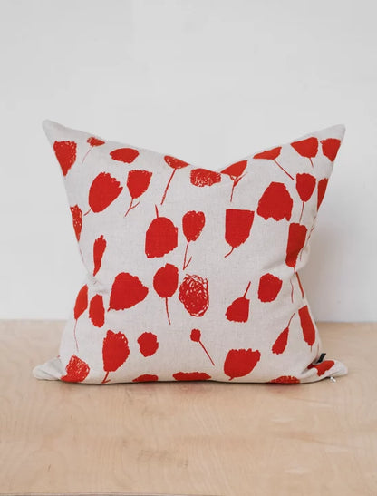 Bouquet Poppy Red Cushion