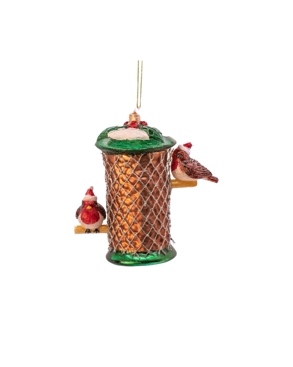 Bird Feeder with Robins Shaped Bauble