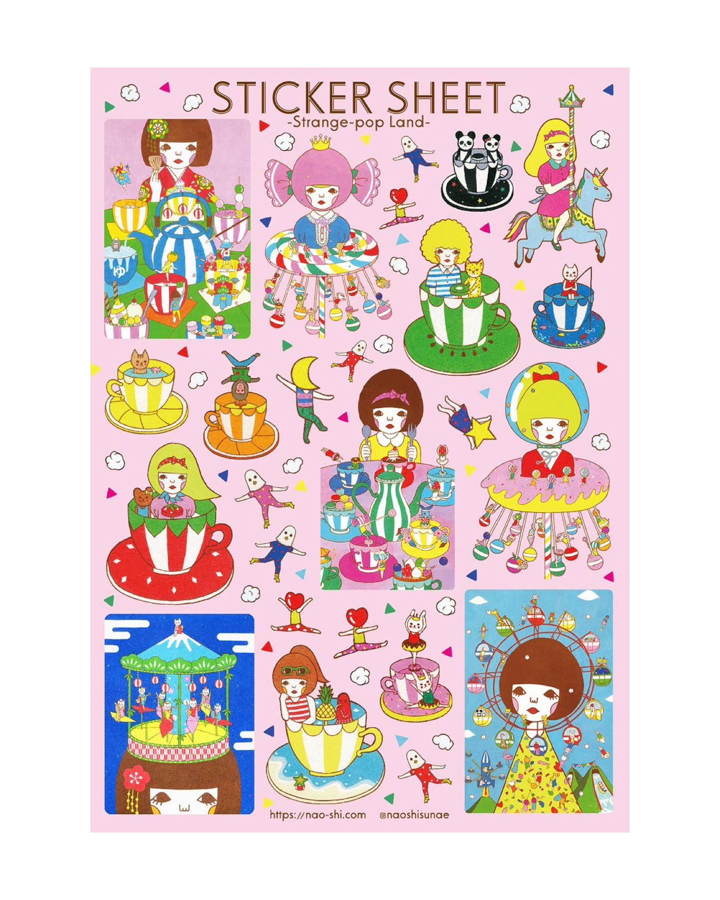 Strange-Pop Land Sticker Sheet