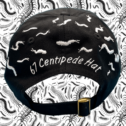 67 Centipedes Dad Hat-  Black/White