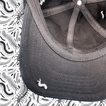 67 Centipedes Dad Hat-  Black/White