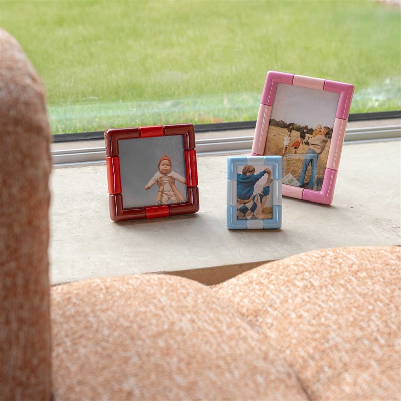 Photo Frame Rift Square Burgundy