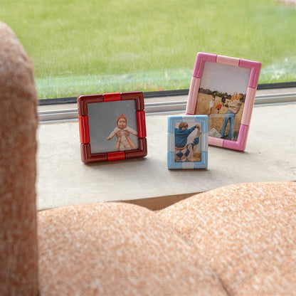 Photo Frame Rift Square Burgundy