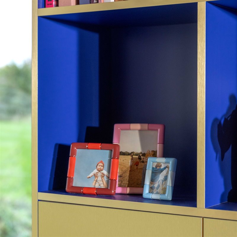 Photo Frame Rift Square Burgundy