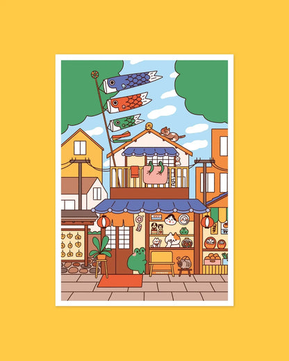 Souvenirs Shop A4 print