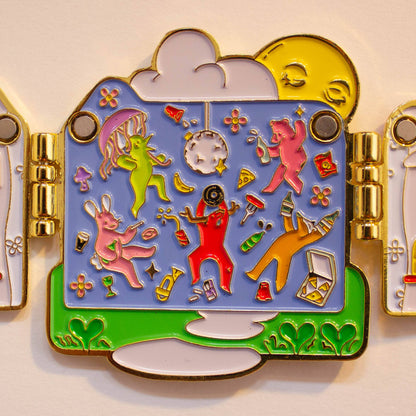 Endless Summer enamel pin
