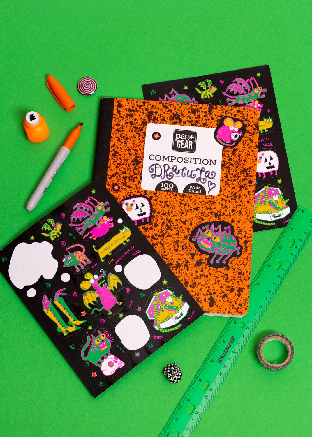 Gentle Thrills Spooky Scary Sticker Sheet