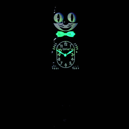 Classic Black Glow-In-The-Dark Kit-Cat Klock