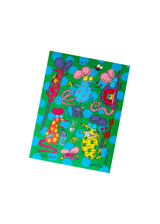 Gentle Thrills Rats Sticker Sheet