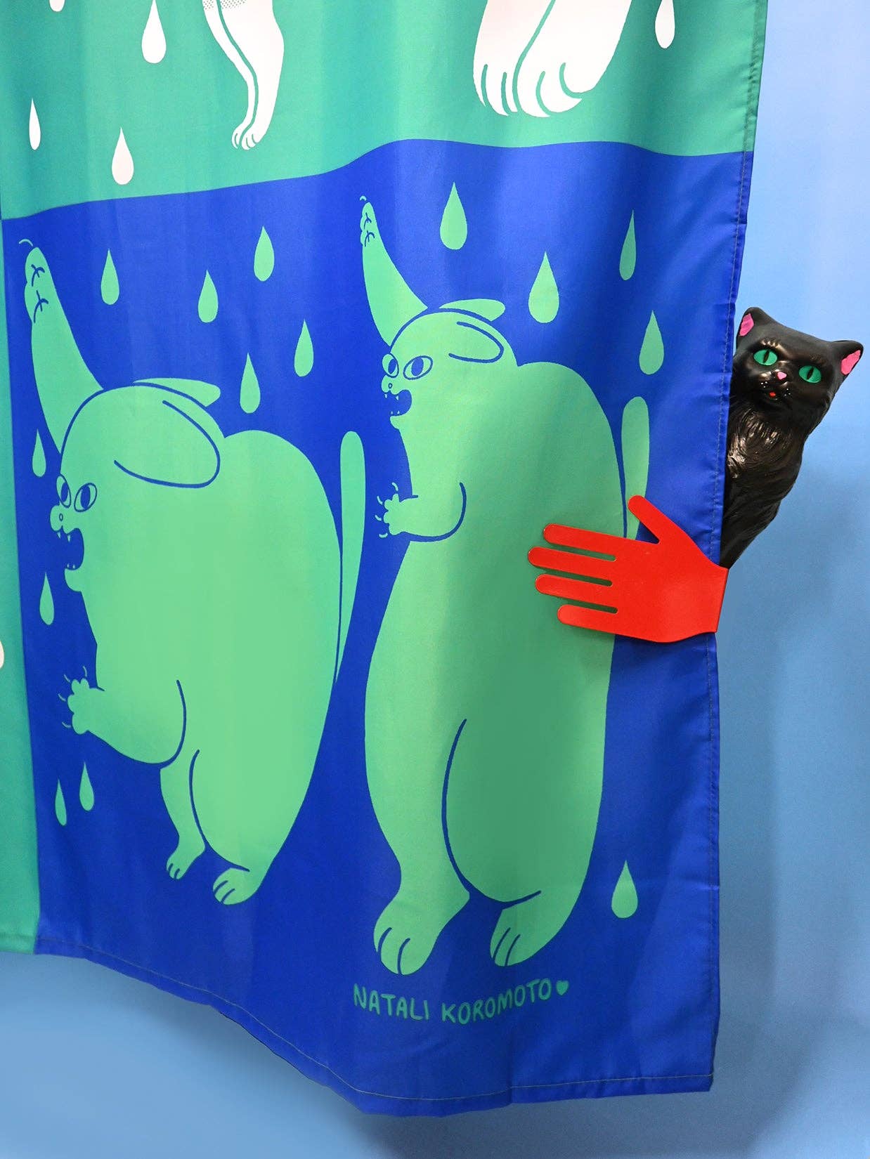 "DRY CATS" Shower curtain