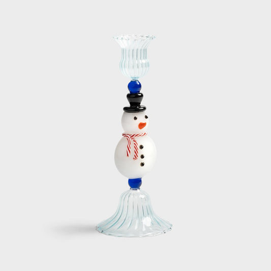 Merry Snowman Candle Holder