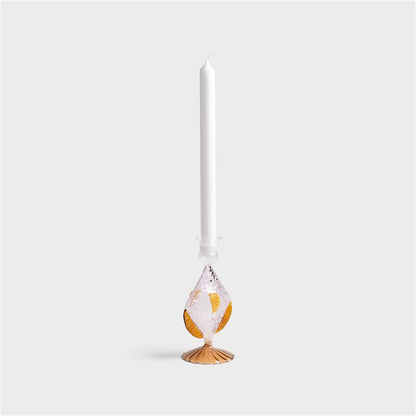 Glass Fish Candle Holder - Pink