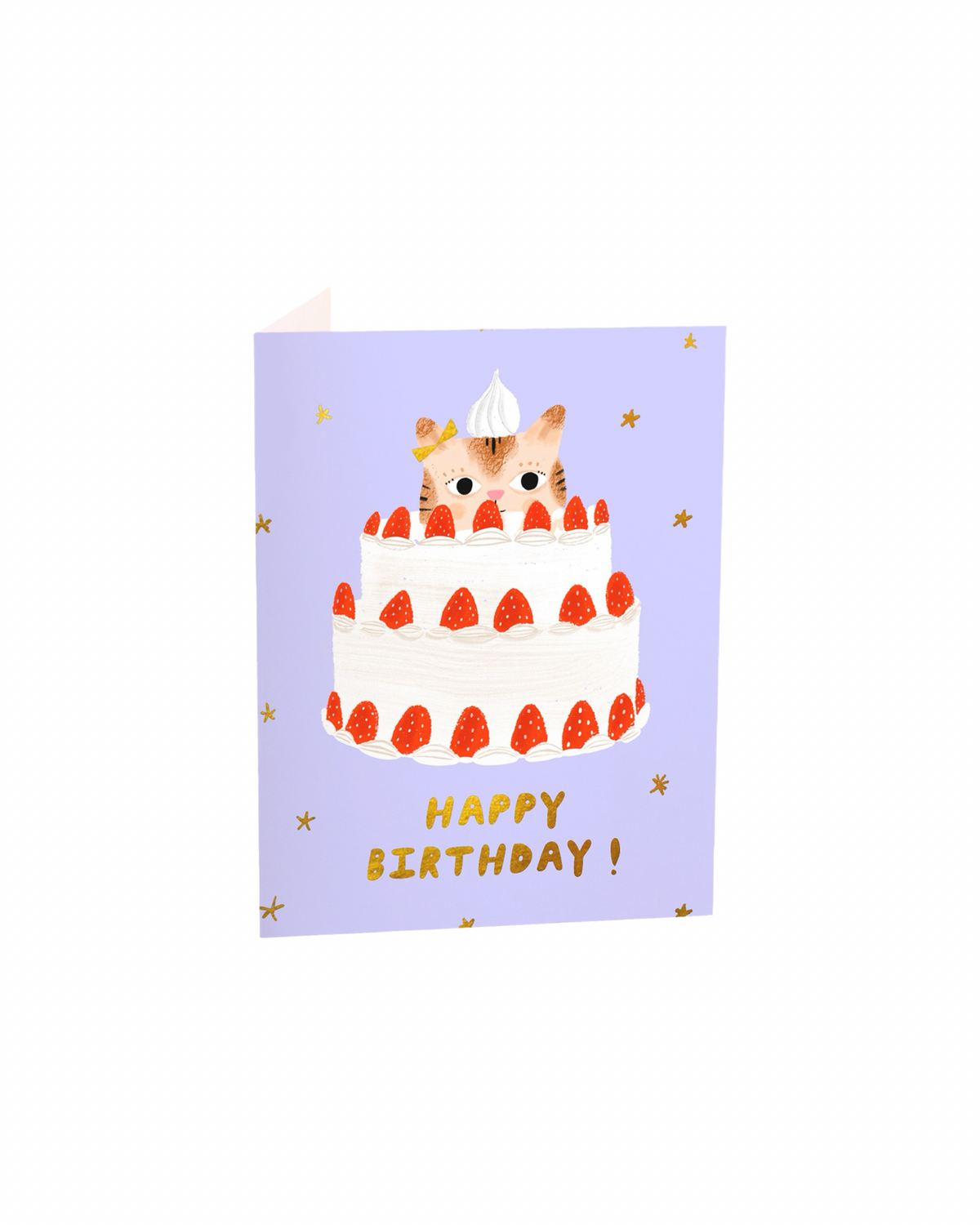 Kitty Cake Birthday Card