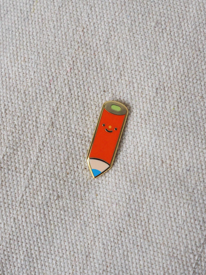Red pencil • enamel pin