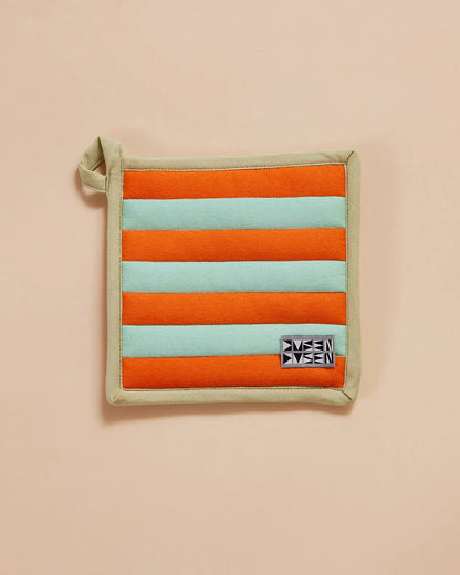 Ginger Stripe Pocket Pot Holder