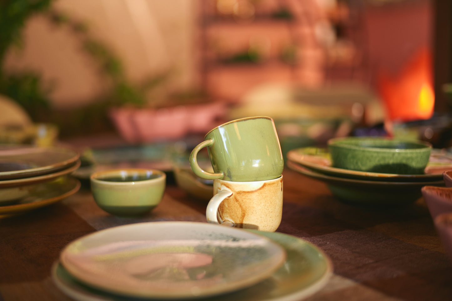 Moss Green Chef Ceramics Mug