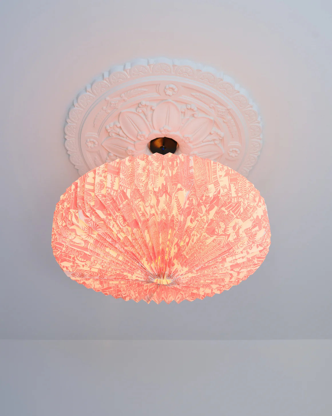 Indian Toile Origami Paper Lightshade