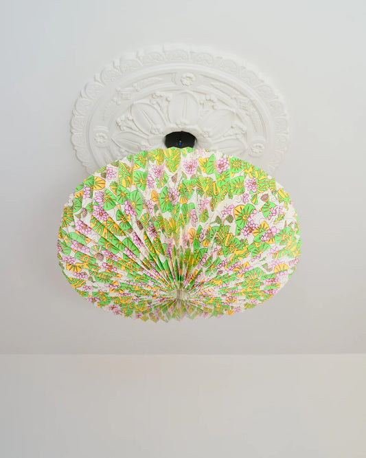 Water Lilies Origami Paper Lightshade