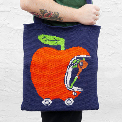 Richard Scarry Apple Car Knit Tote