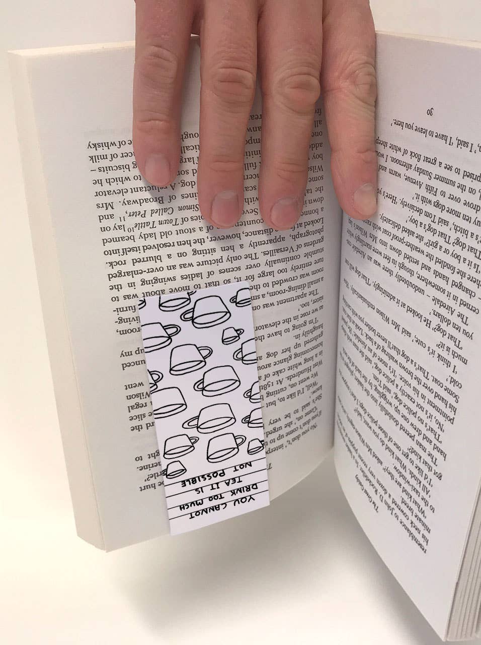 Too Much Tea - David Shrigley Magnetic Bookmark