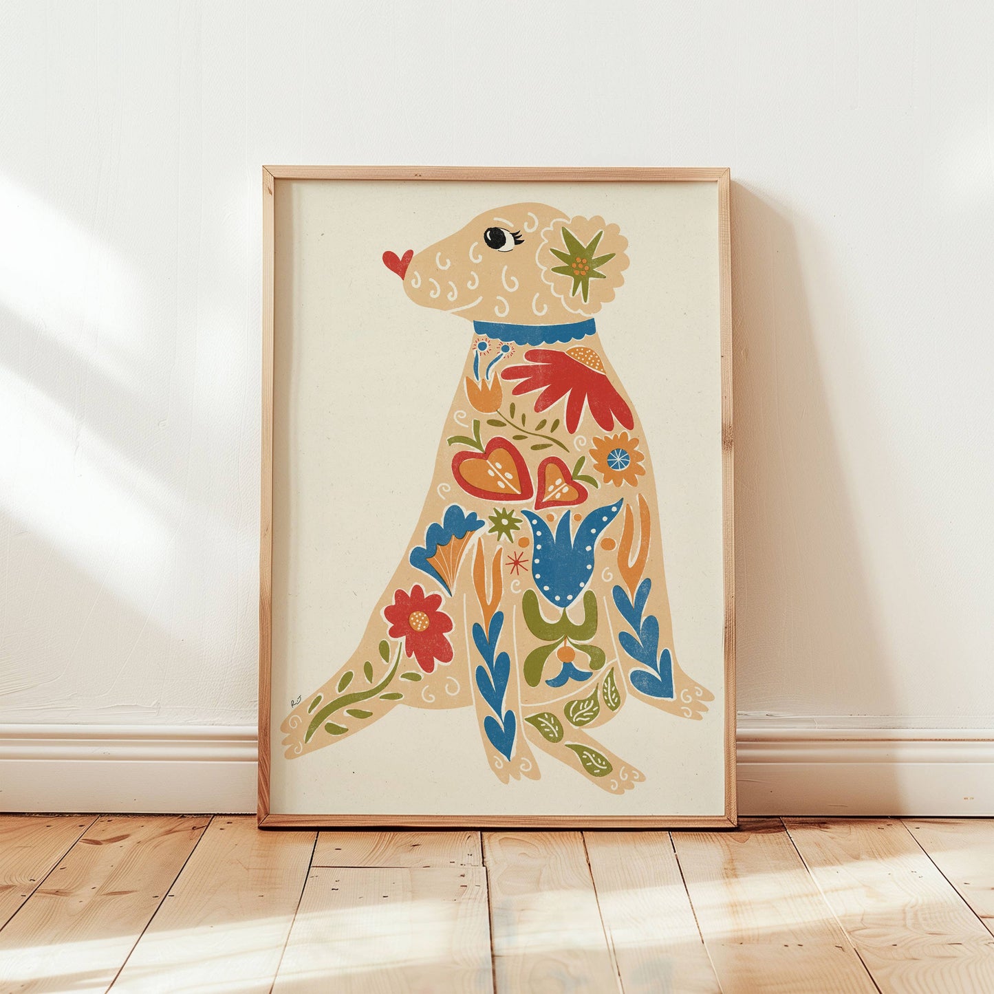 Groovy Dog A4 Print