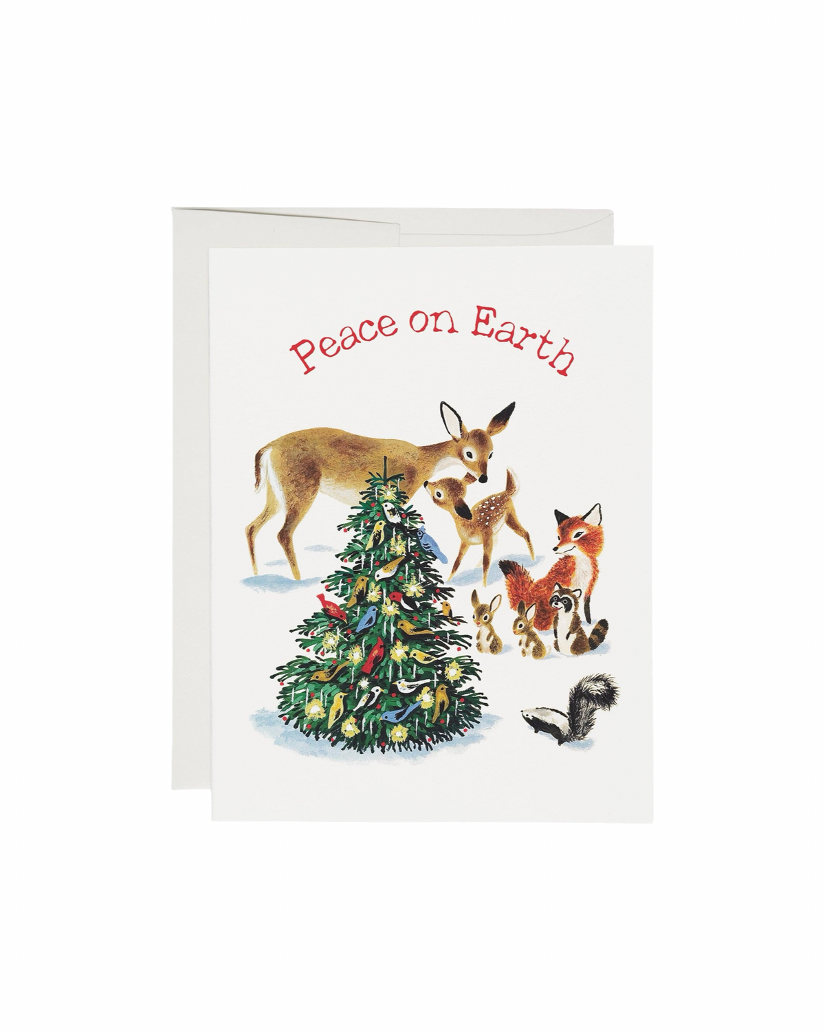 Peaceful Critters Christmas Card