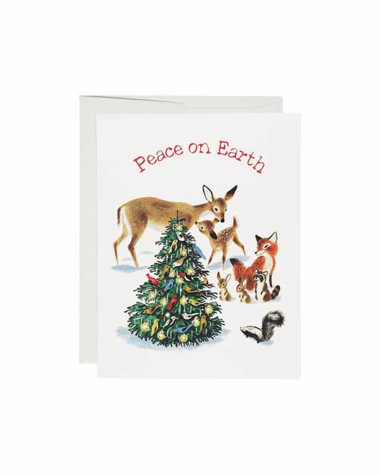Peaceful Critters Christmas Card