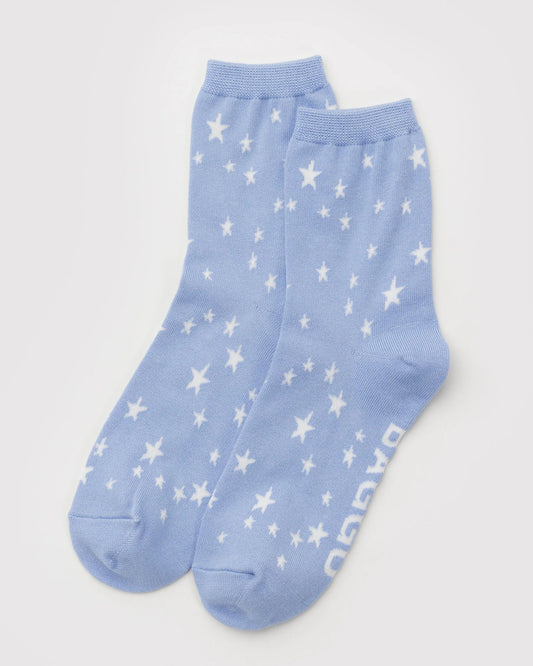 Blue Star Crew Socks