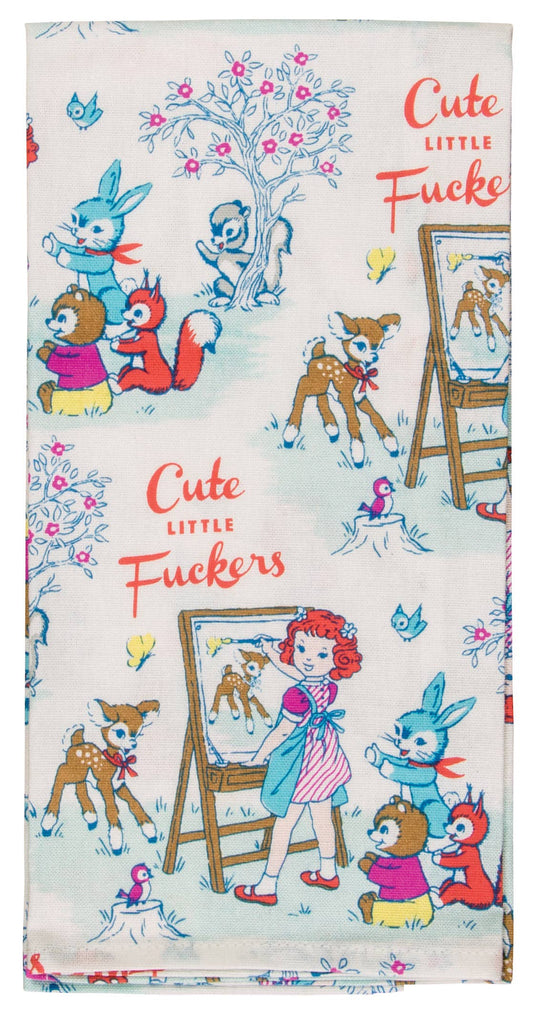Cute Little Fuckers Dish Towel
