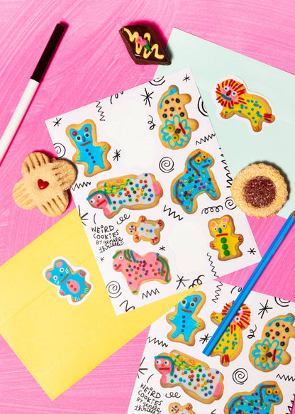 Gentle Thrills Weird Cookies Sticker Sheet