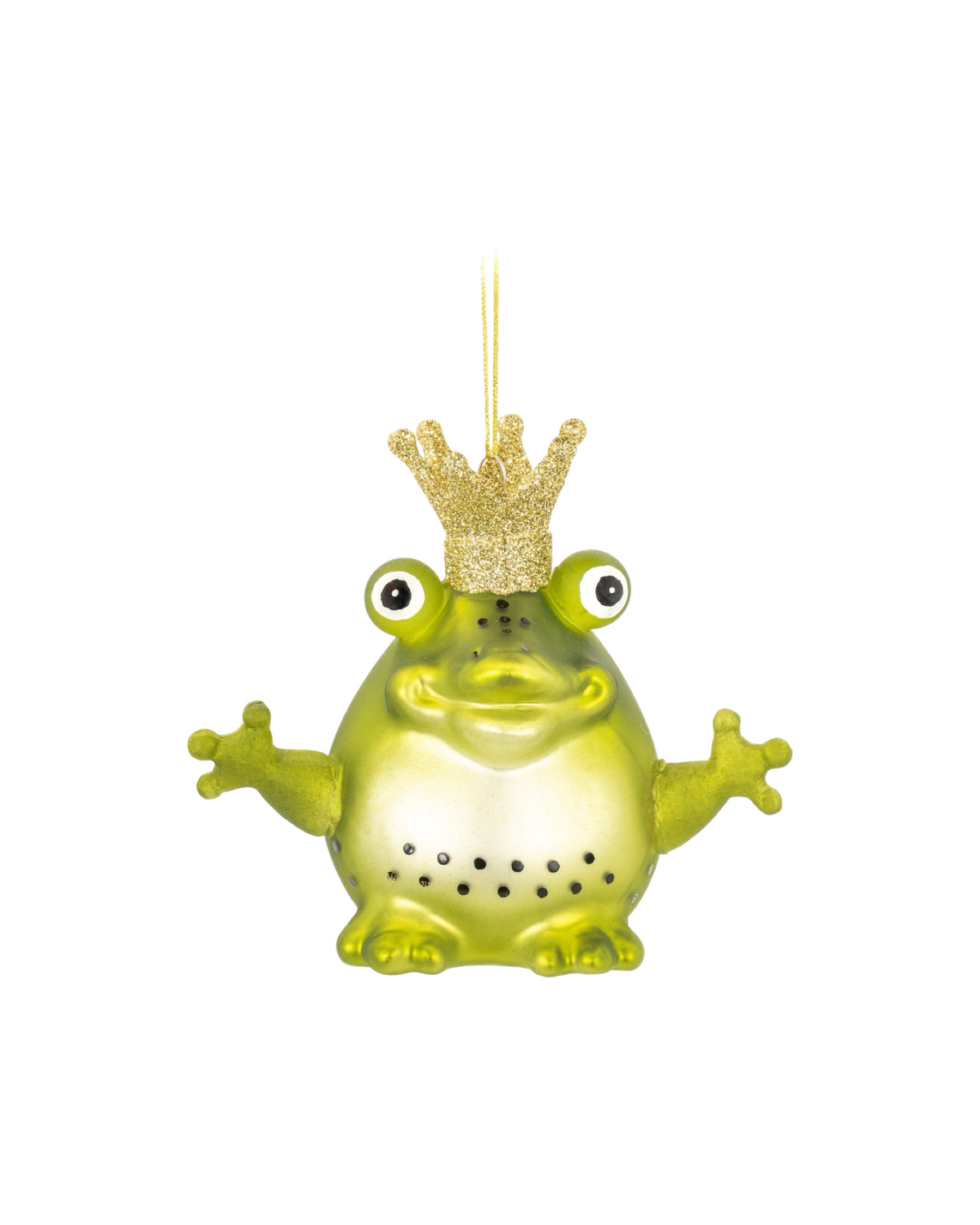 King Frog Shaped Bauble