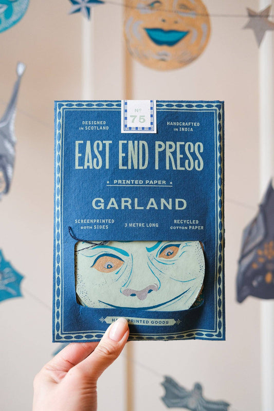 Man on the Moon Sewn Garland