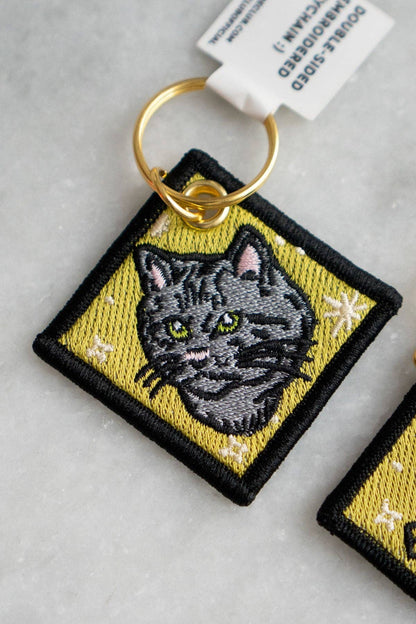 Shut Up Everyone Embroidered Keychain