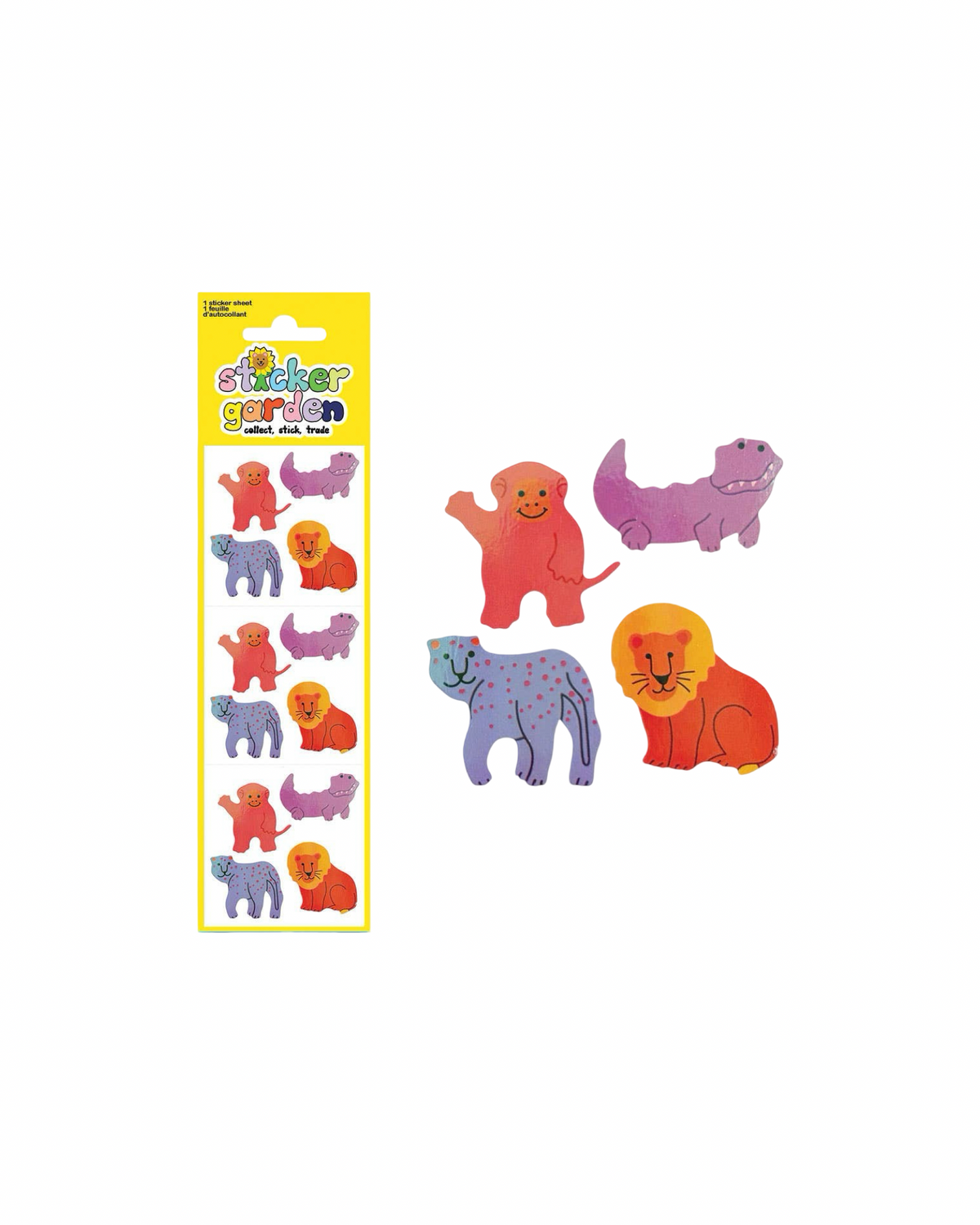 Pastel Animal Sticker Sheet