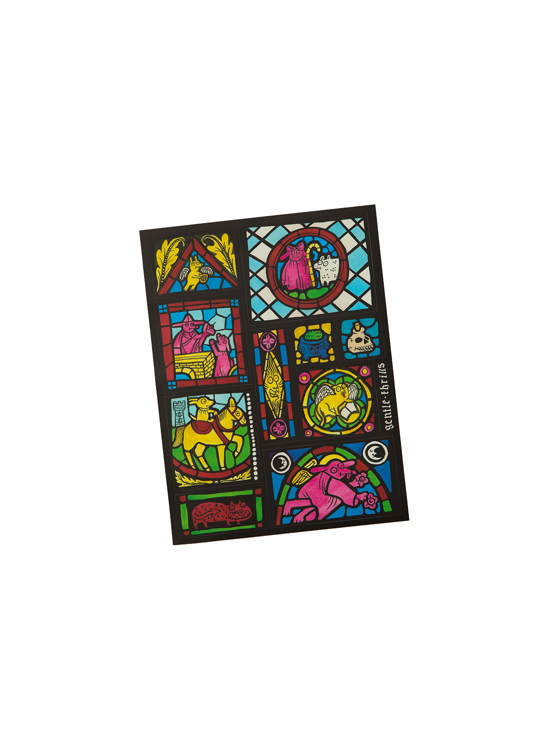 Gentle Thrills Stained Glass Sticker Sheet