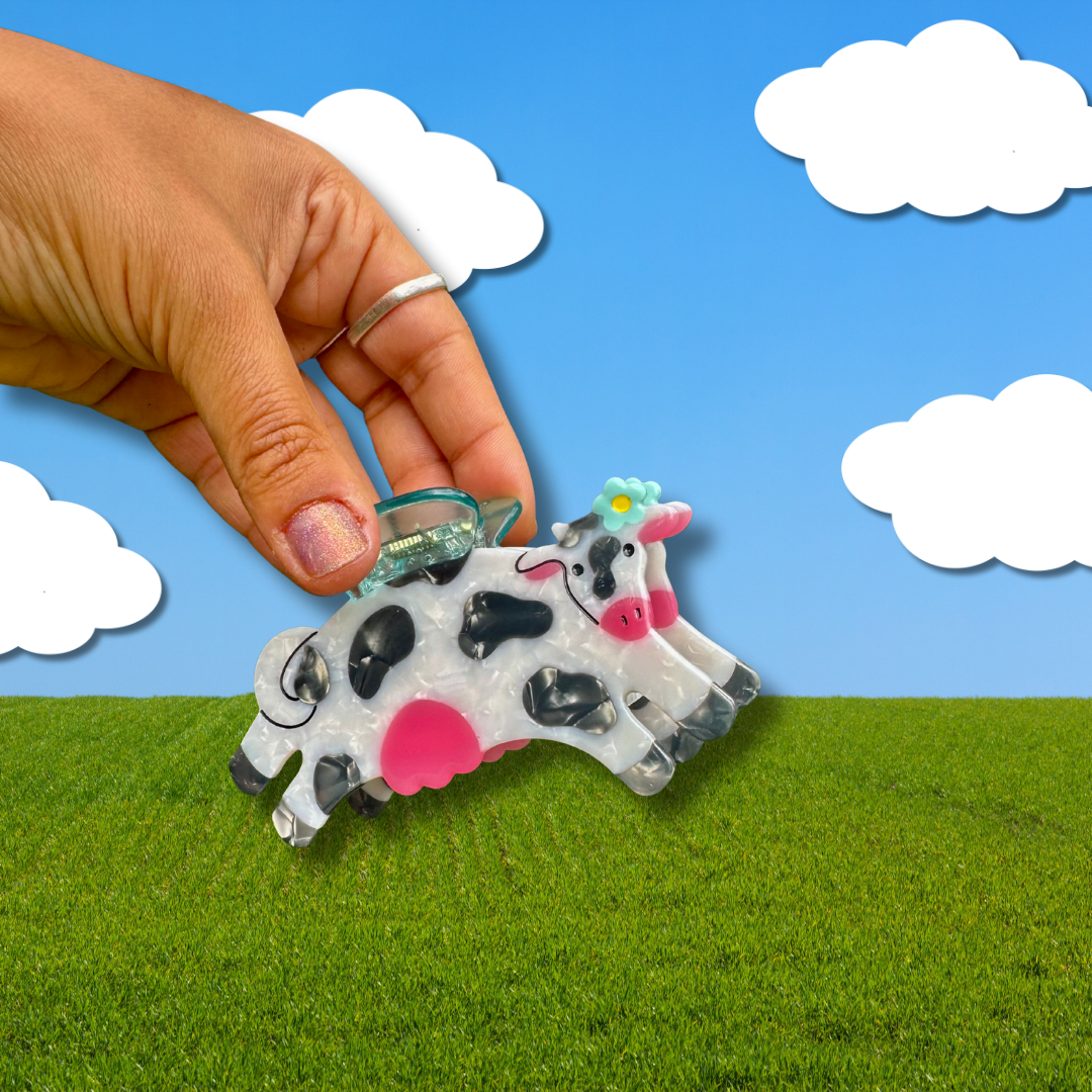 Honey Moo Moo Hair Claw 